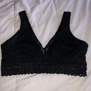 Candies black lace bralette